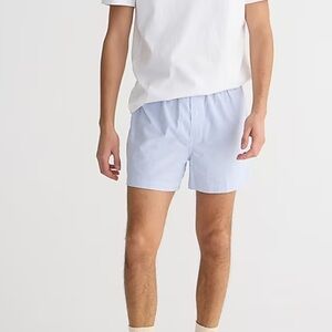 J crew Boxer shorts in Broken-in organic cotton oxford University Stripe Rain